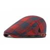 Women Peaked Cap Men's Plaid Beret Spring Autumn Forward Cap Outdoor Sunshade Cap