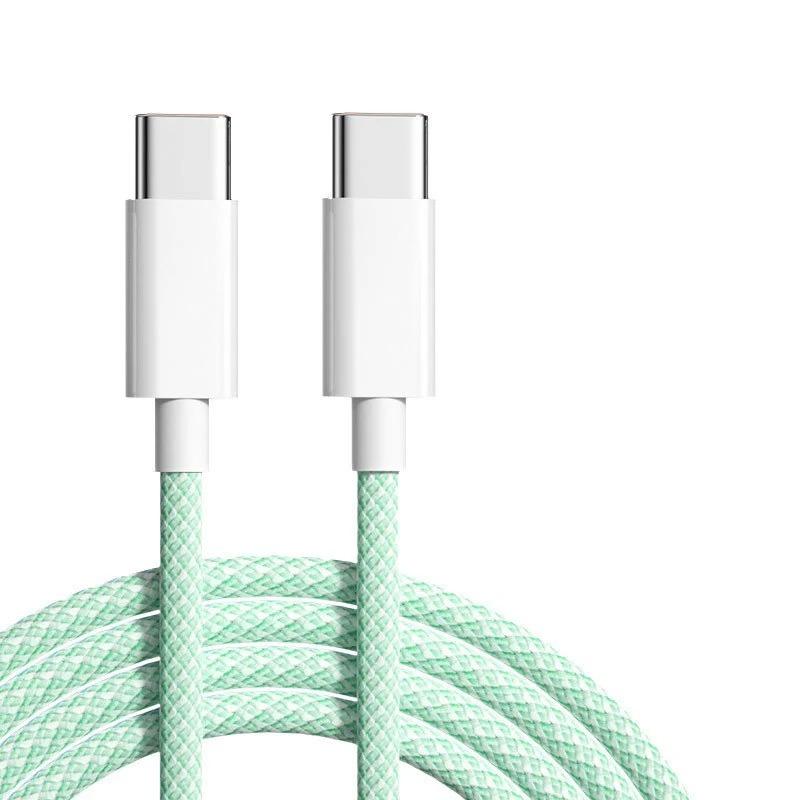 60W 6A USB Typ C na Typ C Kabel Datová linka Pro Iphone 15 16 Samsung Rychlé Nabíjení USB C na C Kabel Typ C Datová Nabíječka