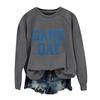 Unisex Fashion Printed Round Neck Long Sleeve Sweatshirt Pullover for Casual Everyday Wear