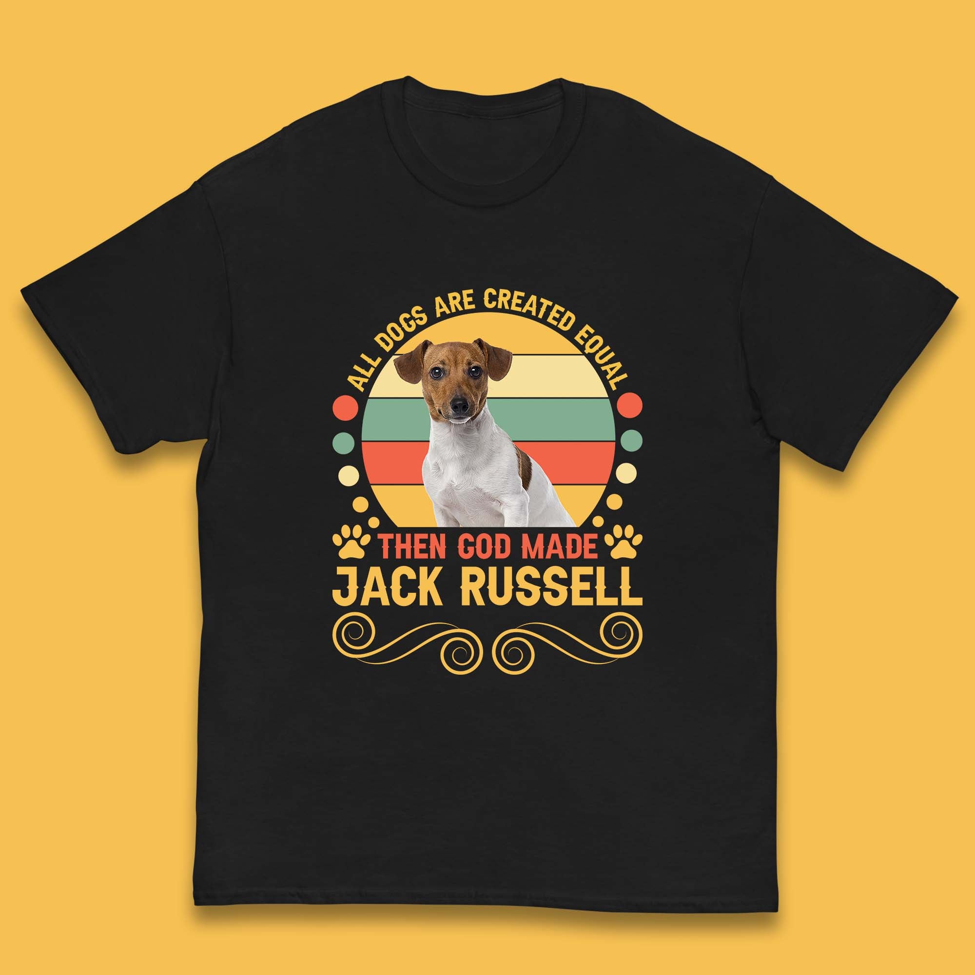 All Dogs Are Created Equal Then God Made Jack Russell Dog Lovers Kids T Shirt 110