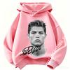 Boys Cristiano Ronaldo Hoodie CR7 Football Player Graphic Hooded Sweatshirt Kids Casual Long Sleeve Sport Pullover