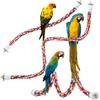 Bird Rope Perches,Parrot Toys 48 Inches Rope Bungee Bird Toy (48 Inches)[1 Pack]