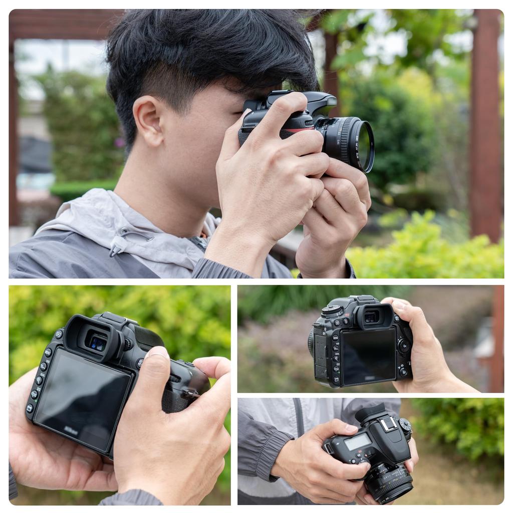 Nikon D3300 Compatible with and Eyepieces D780, D750, D610, D600, D7500, D7200, D7100, D7000, D5600, D5200, D5100, D5000, D3500, D3400, Eyecups,