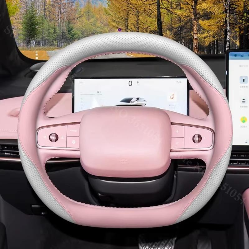 Ultra-thin Napa Leather Car Steering Wheel Cover For Nissan N6 N7 2026 2026 Breathable Auto Steering Wheel Protector Accessories