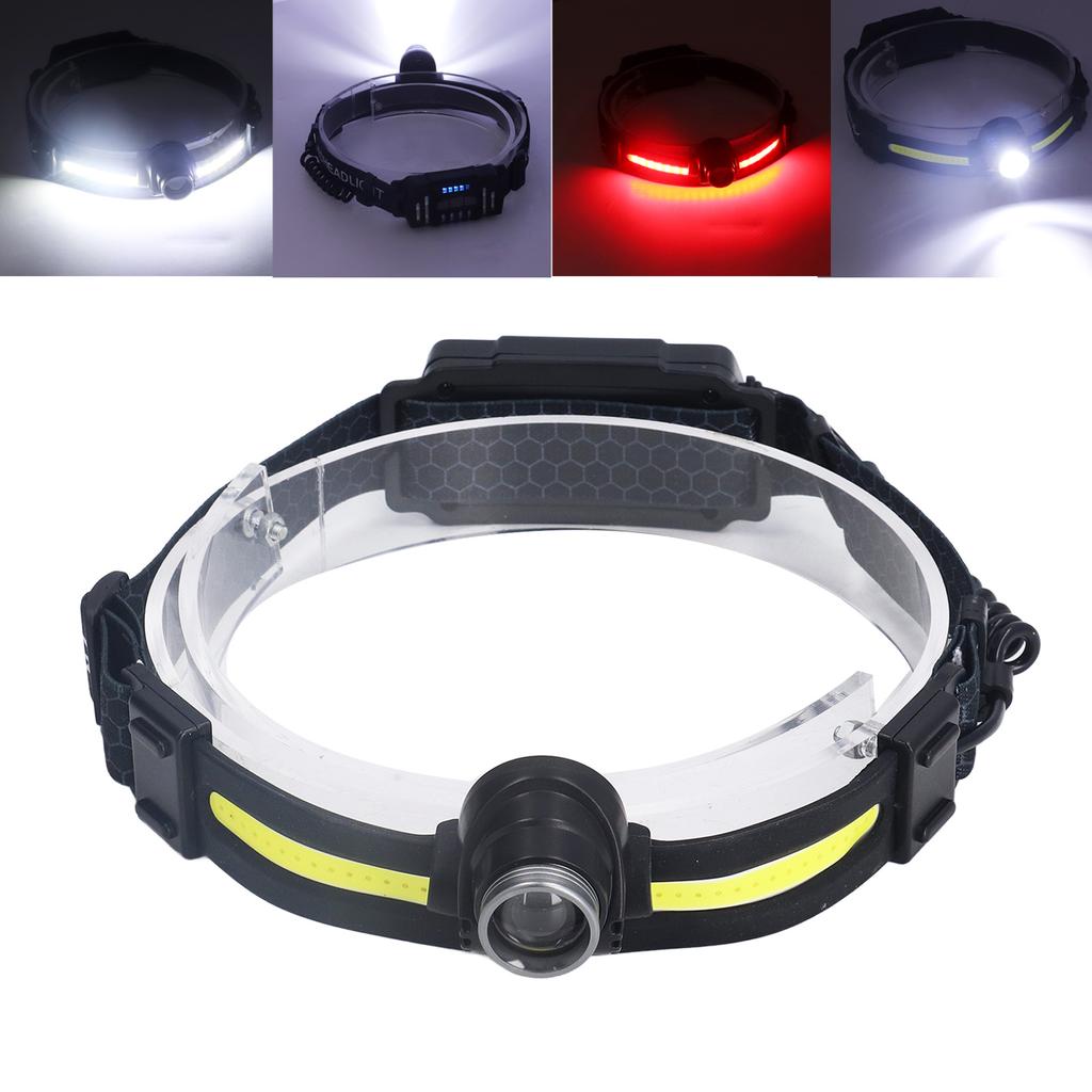 LED Induction Headlamp COB Multifunctional Headlight LED Mini Induction Headlamp Waterproof Camping Torch Head Lamp for Outdoors