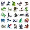 50pcs Dragon Graffiti Cool DIY Stickers: Creative Animal Design for Skateboard, Phone Case, Luggage, Waterproof