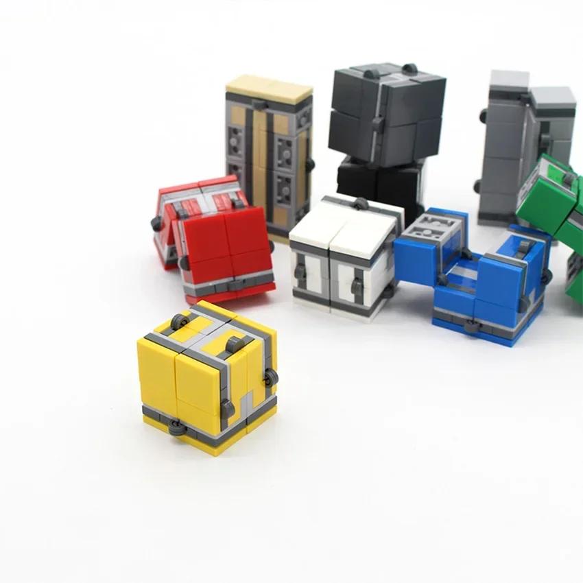 Yiran Toy Unisex Constructing Block Bricks Toy Puzzle Smart Fidget Magic Cubes Spinner Fingertip Technical Assembling Latest Intelligence Playthings
