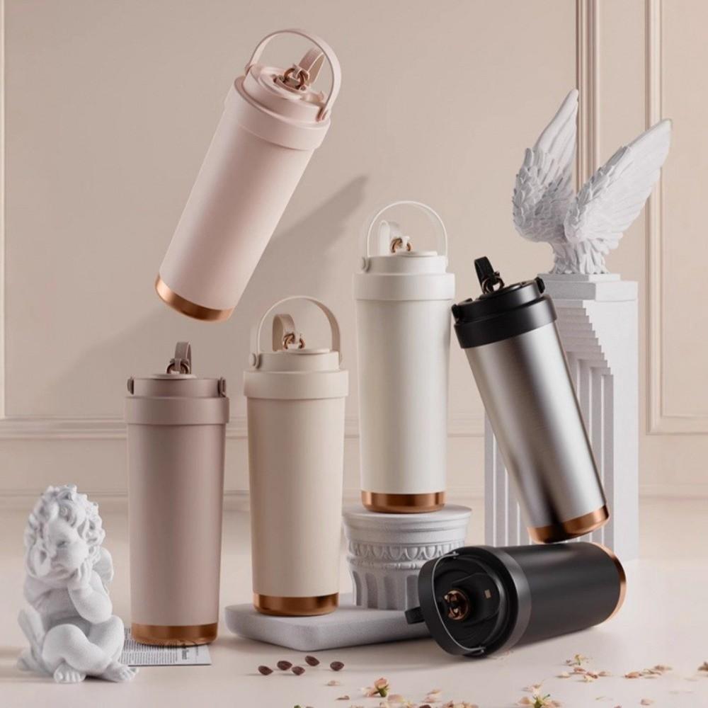 Ceramic Coated Travel Coffee Mug 500ml Insulated Water Bottle Coffee Tumbler Cup  Party