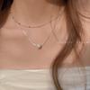 Rainbow Bean Necklace: Women's Simple, Stylish Layered Clavicle Chain, Artistic Niche Sweater Accessory