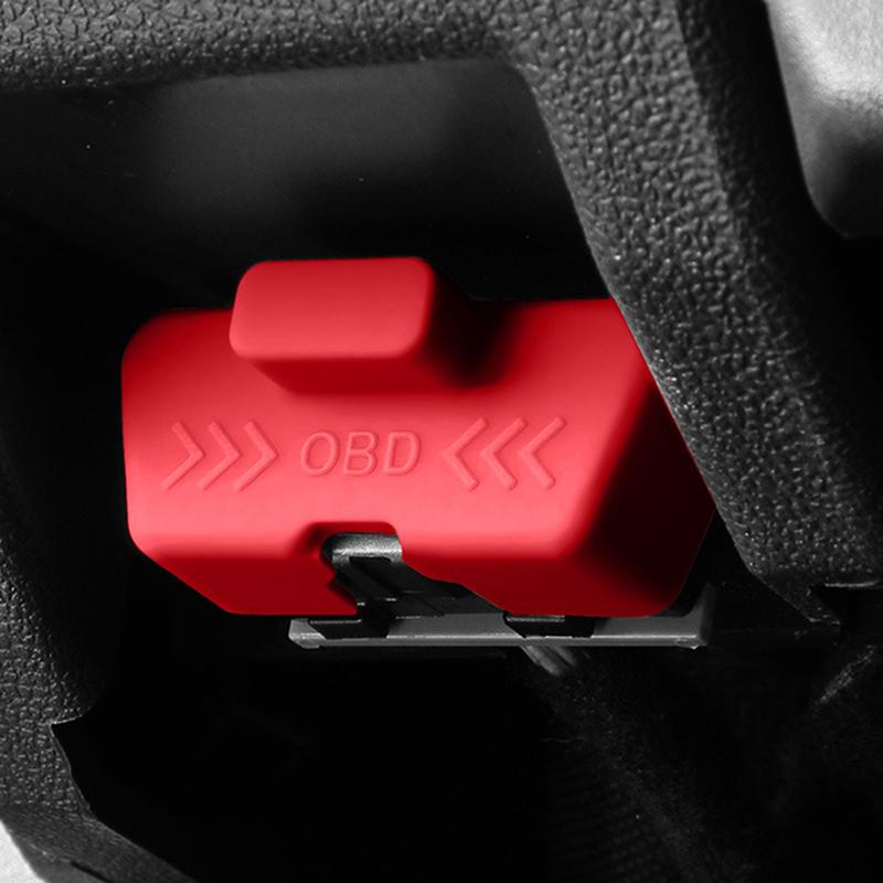 Car Obd Diagnostic Interface Protective Cover Silicone Obd Dust Cover Protective Cover Interior Trim Accessories Modification