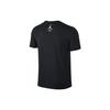 Jordan Logo Print Short Sleeve T-Shirt Men Tops Black 823627-011