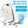 For Ford Key Fob Cover With Keychain,Car Key Case Shell Protector Holder 5 Buttons For Ford Explorer Fusion Escape Edge Expedition Mustang F150 F250