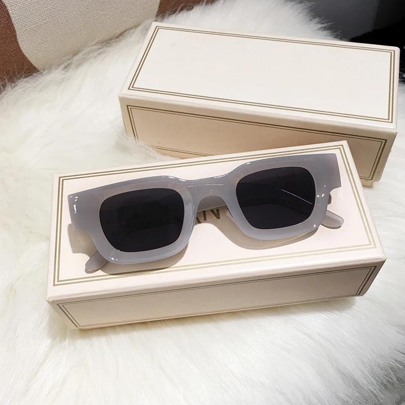 

Laurinny Women Sunglasses Fashion Vintage Square Frame Luxury Brand Designer Trend Hip Hop Shades Sun Glasses For Female Uv400 as picture