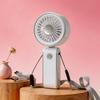 Foldable Portable Electric Fan 3 Speeds Personal Cooling Fan Neck Hanging Small Fan  Desktop Use