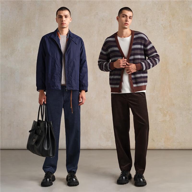 Giordano Men's Corduroy Straight-Leg Casual Pants