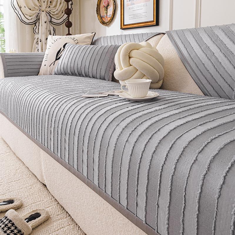 Simple Soft And Sticky One-Piece Sofa Cushion Fixed Anti Slip Sofa Cover Cloth Suitable For All Seasons Soft And Wear-Resistant