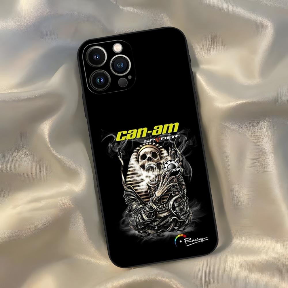 Can Am Can-am Team Phone Case for Iphone 16 15 14 13 12 11 Pro Max Xr X Xs Mini 8 Plus SE 2022 Black Soft Silicone Cover