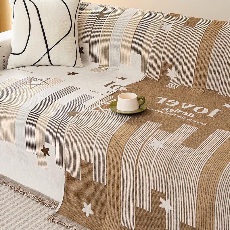 Chenille Sofa Towel Full Cover Cloth Ins Style Four Seasons Universal Sofa Cover Towel All-Inclusive Universal Non-Slip Sofa Cover