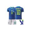 24-25 Brazil Away Kids Football Shirts Set Football Clothes No. 10 Neymar-Xin 28