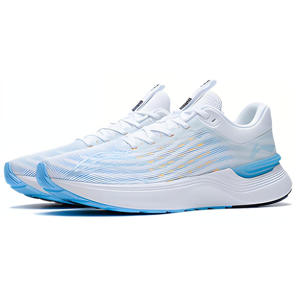 LINING Light And Shadow Element Running Shoes Men's Low top Standard White/Moonlight Blue