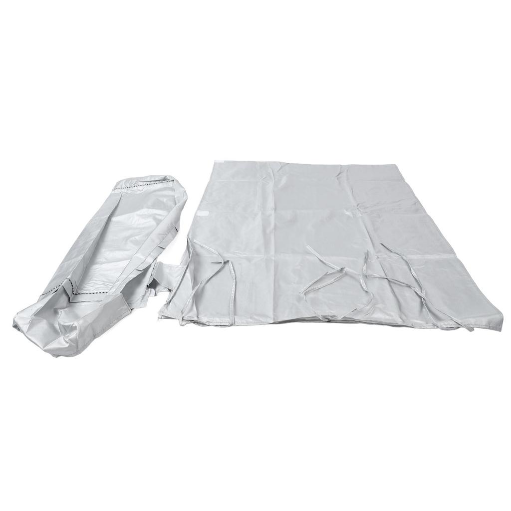 Washing Machine Cover Waterproof Sunscreen Dustproof Durable Thickened Washer Cover for Home Kitchen Laundry Silver