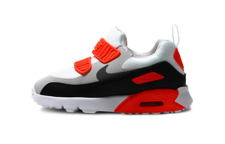 

Nike Air Max Tiny 90 Low top Toddler Shoes Black Gray Red Infant And Toddler 881924-002 25