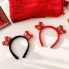 Red Hairband 2024 Happy New Year Headband Cartoon New Year Headdress Dragon Doll Headband  Men