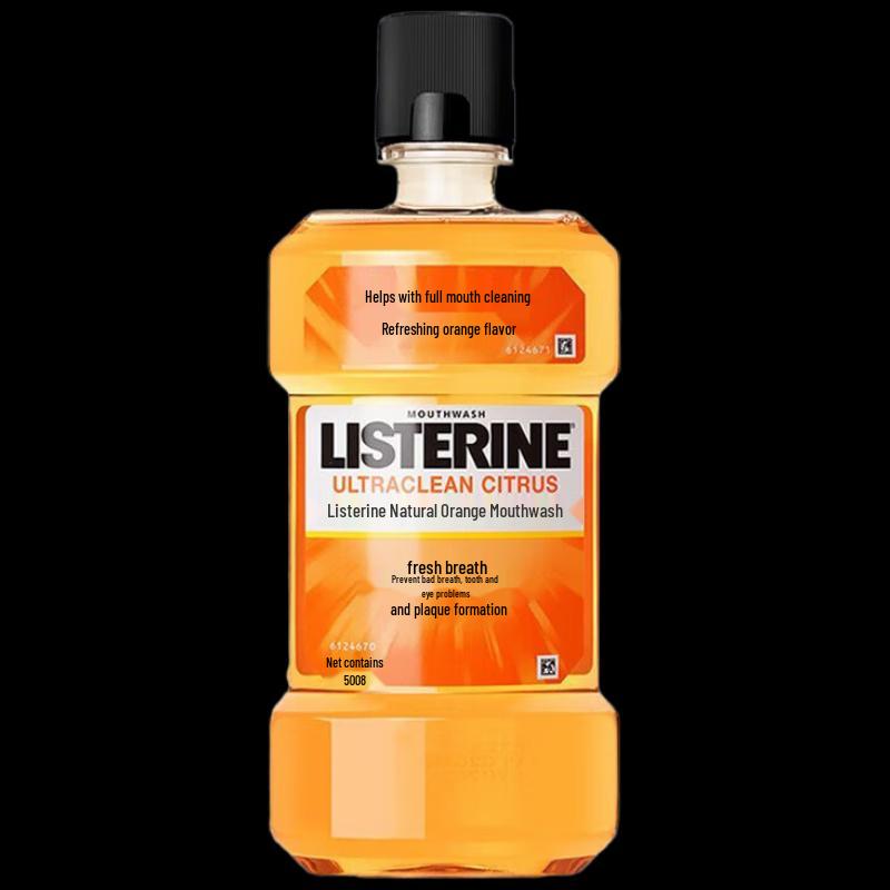 Listerine Natural Orange Mouthwash 500ml