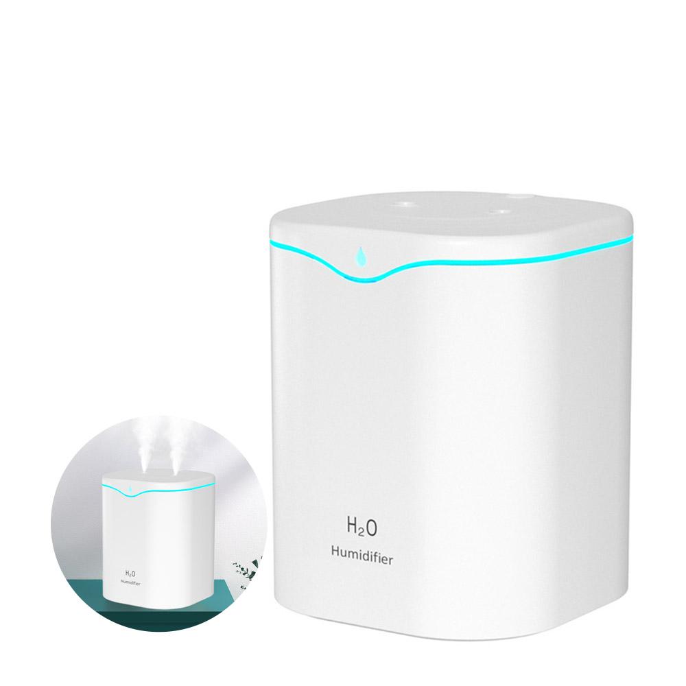 Air Humidifier 2L Large Capacity Double Spray Port Home Office Essential Oil Humidifiers USB Aroma Diffuser Mist Maker Purifier