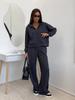 Women's 2-Piece Cotton Zip Up Hooded Sweatsuit Long Sleeve Pullover Jogger Set Casual Athletic Tracksuit