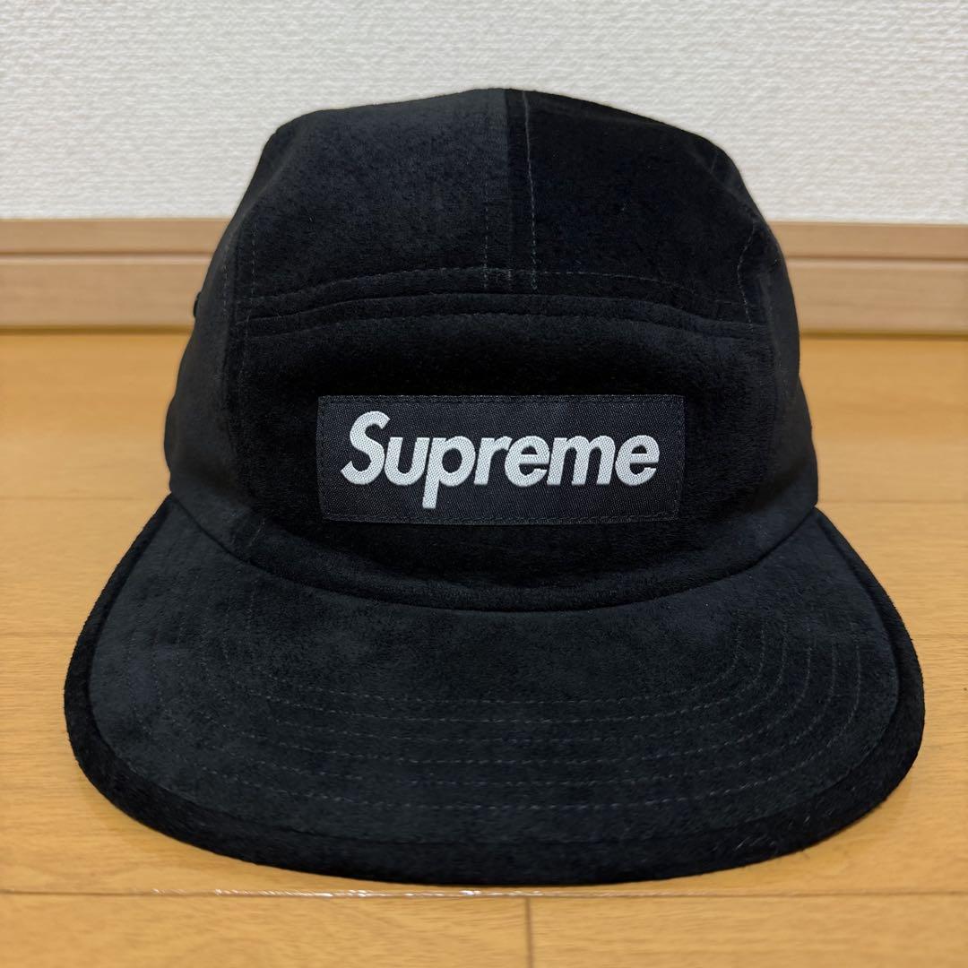 

[USED] Supreme Suede Camp Cap Black 18ss