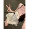 White Polka Dot Suspender Dress Children Summer Small Temperament Casual Daughter Style Miu Dress
