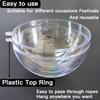 20pcs Clear Plastic Fillable Ornaments for Crafts Christmas Ornaments Balls Clear Acrylic DIY Ornaments Christmas Tree Hanging Christmas Decorations