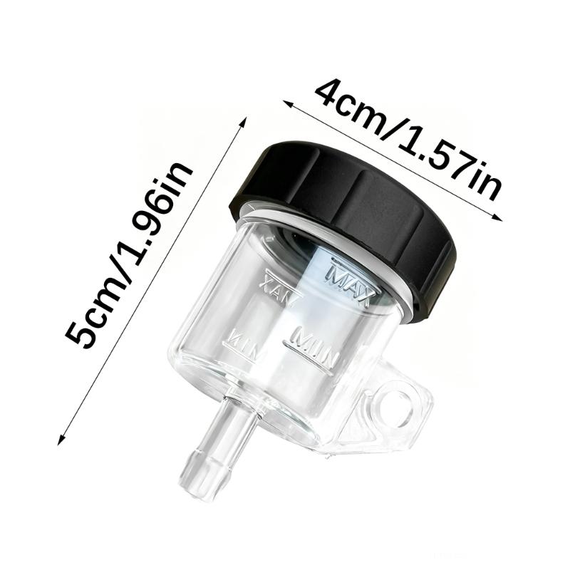 Quality Motorcycle Brake Fluid Reservoir Oil Tank Transparent PC Material Leak Proof For Smooth Braking Performances