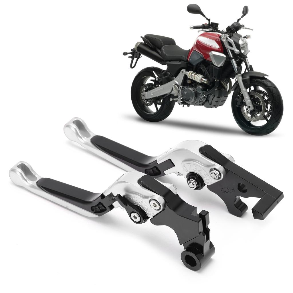 Adjustable Brake Clutch Levers CNC Aluminum Alloy Replacement for Yamaha MT25 MT‑03 R25 R3Silver