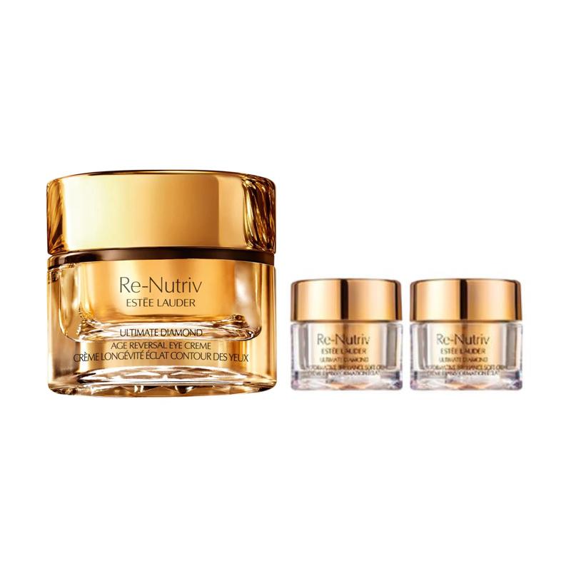 ESTEE LAUDER White Gold Level Energy Black Diamond Radiant Eye Cream Skincare Sets Moisturizing And Hydrating 15ml+7ml*2 Gentle