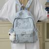 Women's Bear Printed Backpack Student's Lightweight Schoolbag