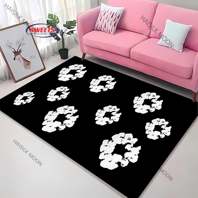 Disc Player Carpet Furry Mat for Living Room Decorative Area Rug Gift for Anniversary Mother Day Father Day