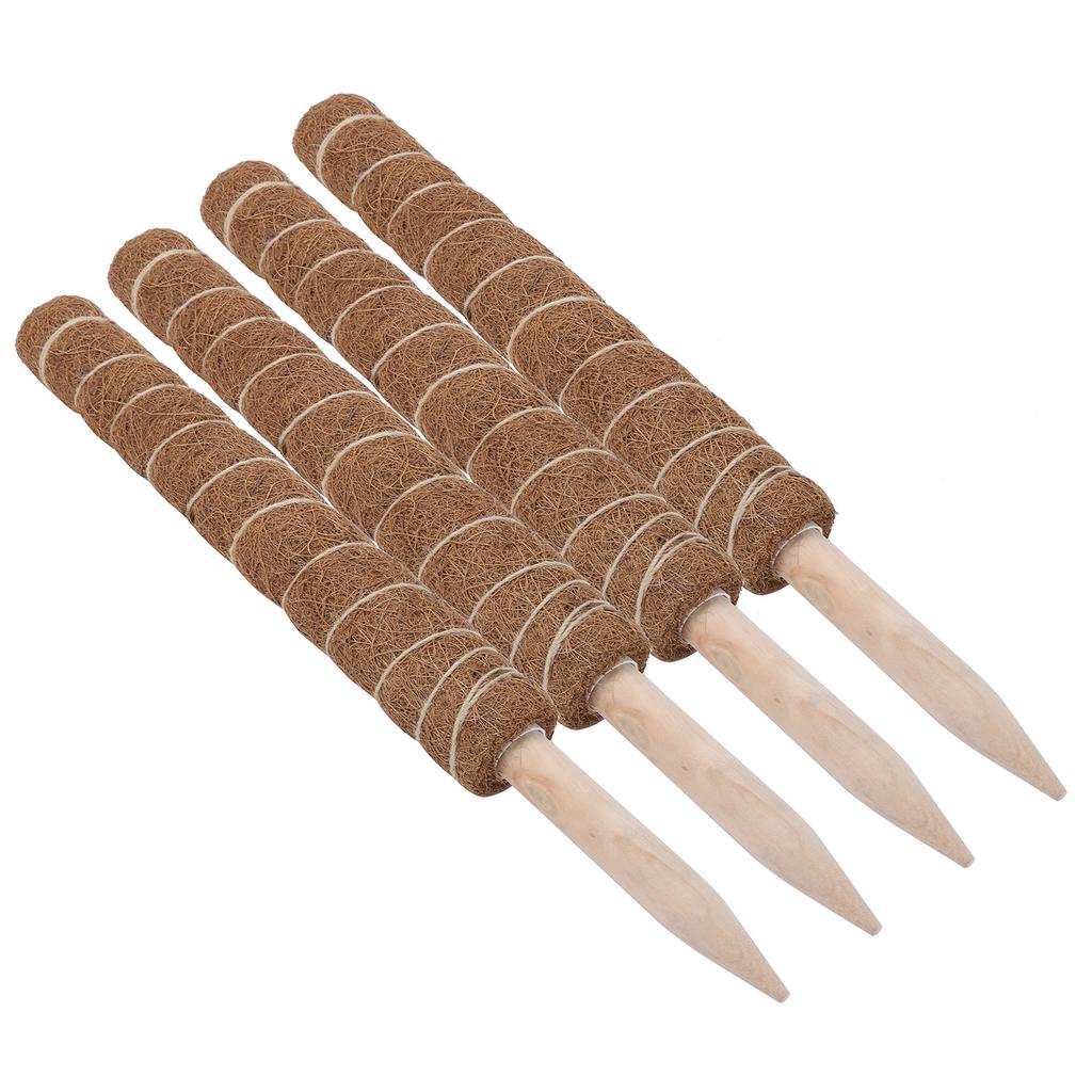 4PCS 45CM Coir Totem Pole Moss Stick Plant Climbing Support for Indoor Plant Support Extension