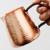 Handcrafted Coffee Mug,Vintage Pure Copper Cup,Weave Handle Thickened Water Breakfast Cup,Tea Tumbler Drinkware Tableware ,500ml
