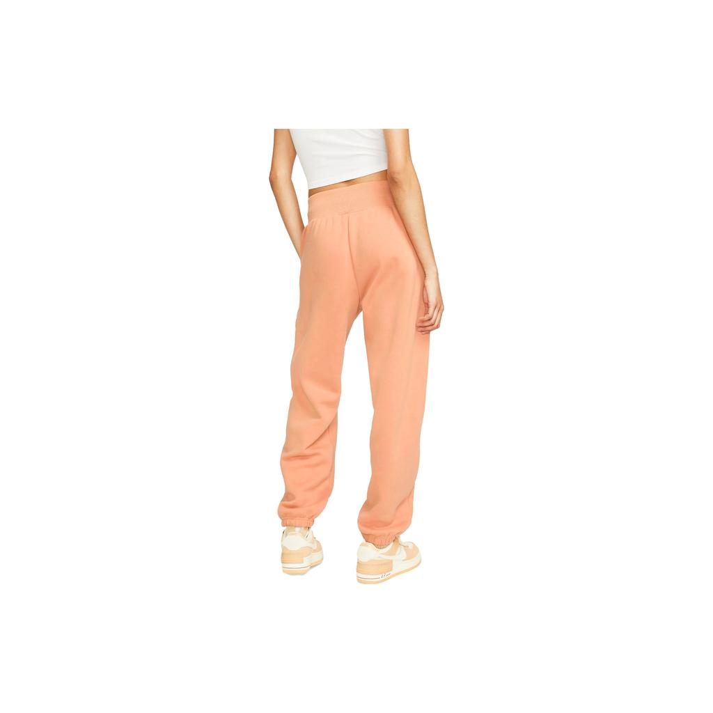 Nike Solid Logo Cuffed Loose Knit Joggers Women bottoms Amber-Brown DQ5887-225
