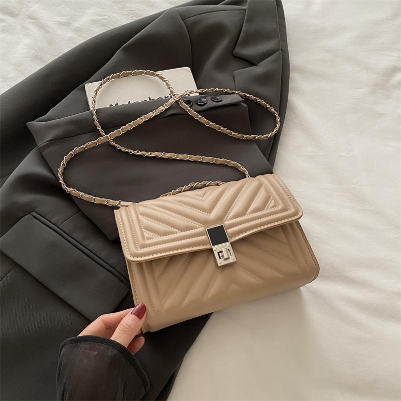 Sac de marque niche tendance été nouvelle mode chaîne polyvalent texture haute qualité diamant sac à bandoulière messager pour femmes