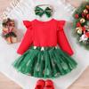 Infant Toddler Long-Sleeve Romper & Skirt Set