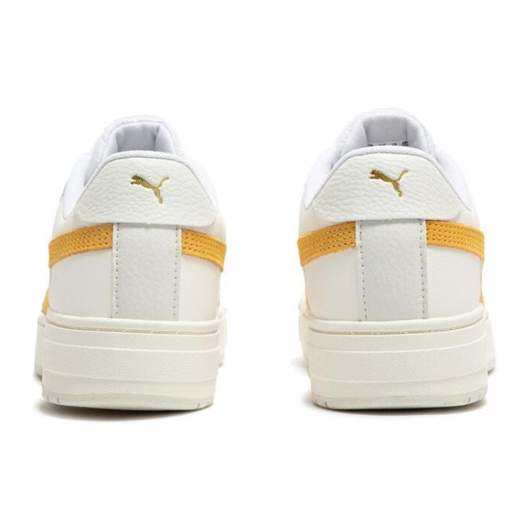 New PUMA Ca Pro Low Top Skateboard Shoes Unisex White Yellow 387327-08