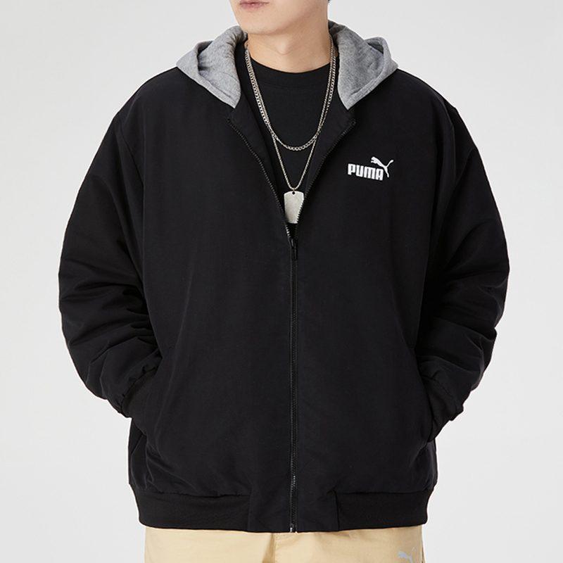 PUMA Jackets Men's Black Hooded Moderate Other 587153-01