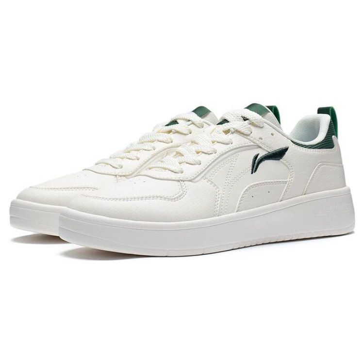 Li Ning Sui Sui Casual Versatile Thick Sole Sneakers Wear Resistant Breathable Non Slip Height Increasing Low Top Skate Shoes Men Sneakers AGCT147-3