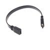 30Cm Short Flat Hdmi Extension Lead Gold Female Socket To Male Plug Cable