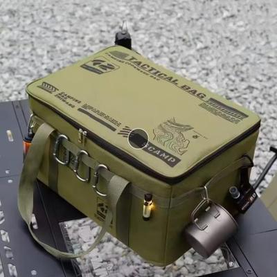 Bolsa de Almacenamiento para Exterior de Gran Capacidad Caja de Almacenamiento Plegable Caja de Almacenamiento para Equipo de Picnic Camping Portátil Impermeable