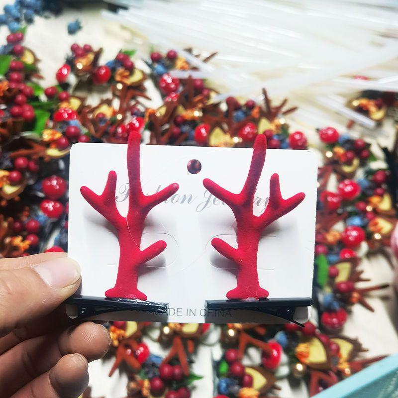 2024 Weihnachts-Rentier-Geweih-Haarspange für Kinder