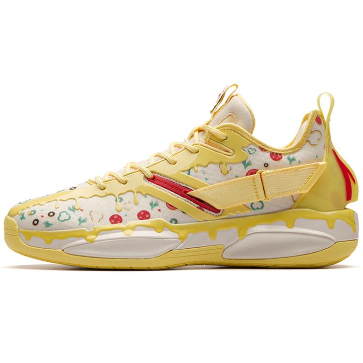

New Anta GH3 Gordon Hayward Cushioning Support Low Top Performance Basketball Shoes Men s White Yellow Red 112231103-3 44.5